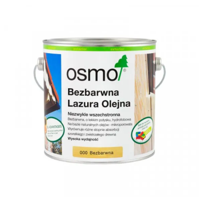 Uniwersalna olejna lazura do drewna 000 bezbarwna 0,75 L