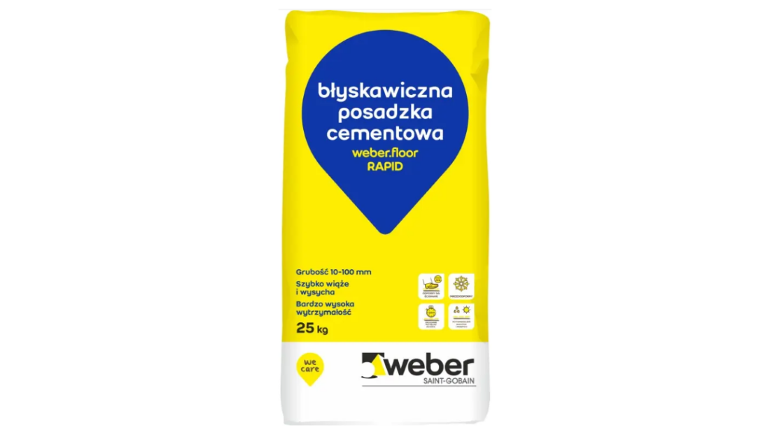 Błyskawiczna posadzka cementowa weber.floor RAPID - gdy liczy się czas i trwałość