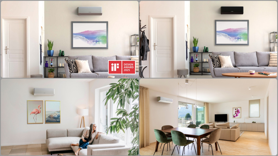 Klimatyzator Bosch Climate 7000i. Design nagrodzony iF Design Award 2025 - stworzony dla każdego wnętrza