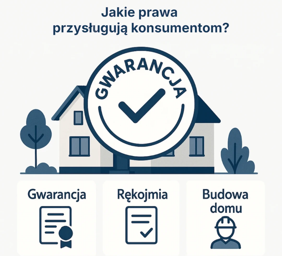 Infografika: Gwarancja i rękojmia na materiały budowlane - jakie prawa przysługują konsumentom?