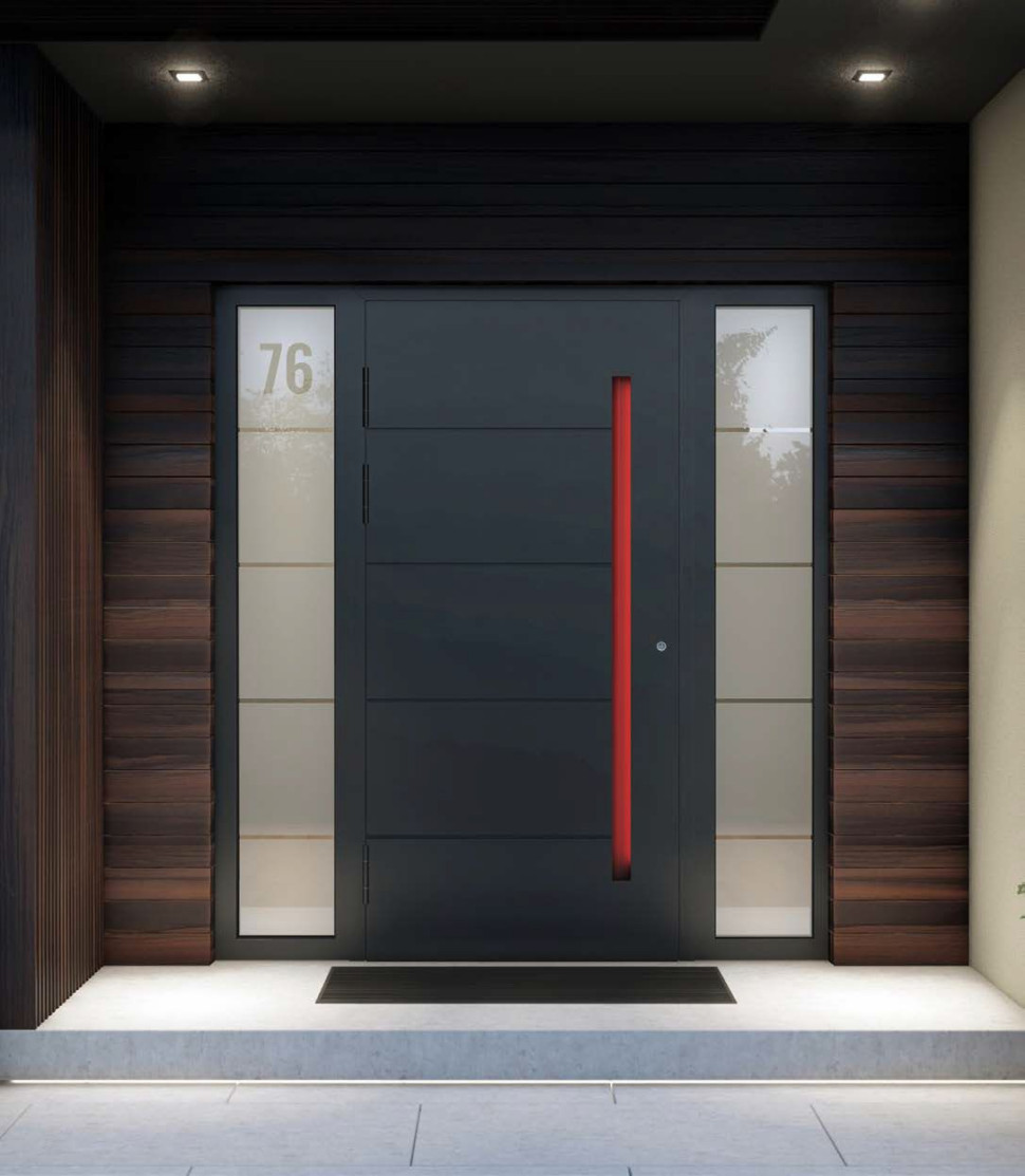 Drzwi zewnętrzne wykonane w systemie MB-86 SI