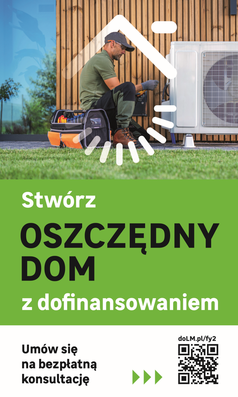 Leroy Merlin infografika: Stwórz oszczędny dom z dofinansowaniem