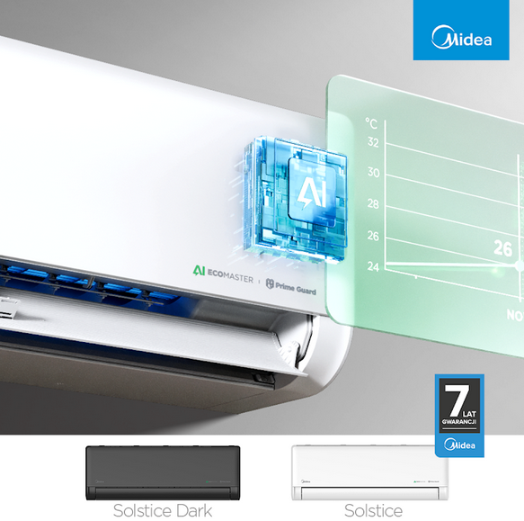 Midea Solstice - nowoczesny klimatyzator typu SPLIT