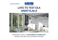 Lato to test dla wentylacji. Rekuperatory Alnor z wymiennikiem entalpicznym działają wtedy, gdy inne rozwiązania zawodzą