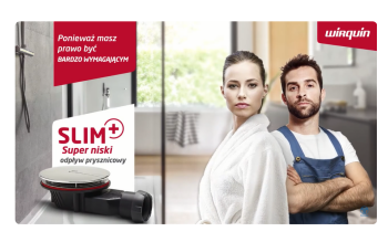 SLIM+ Ø90 mm - ultraniski odpływ brodzikowy z technologią Smart Membrane