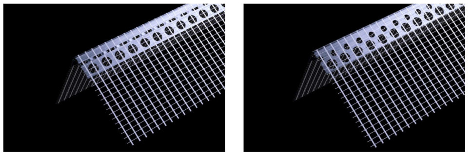 Narożniki z siatką marki Metpol. 