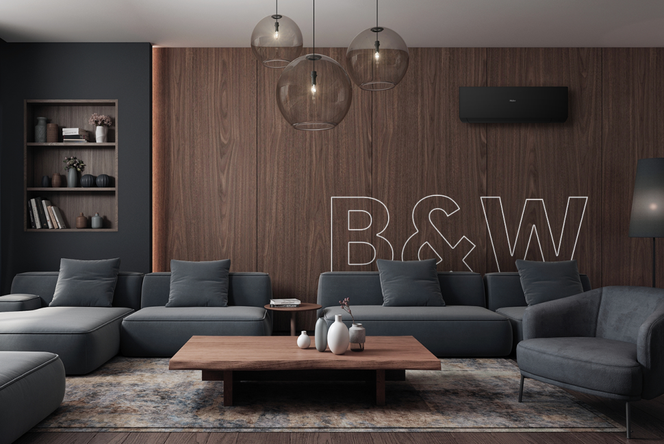 Seria HAIER B&W - dla osób ceniących nowoczesny design wybór oferowany przez światowego producenta klimatyzacji to ogromny atut