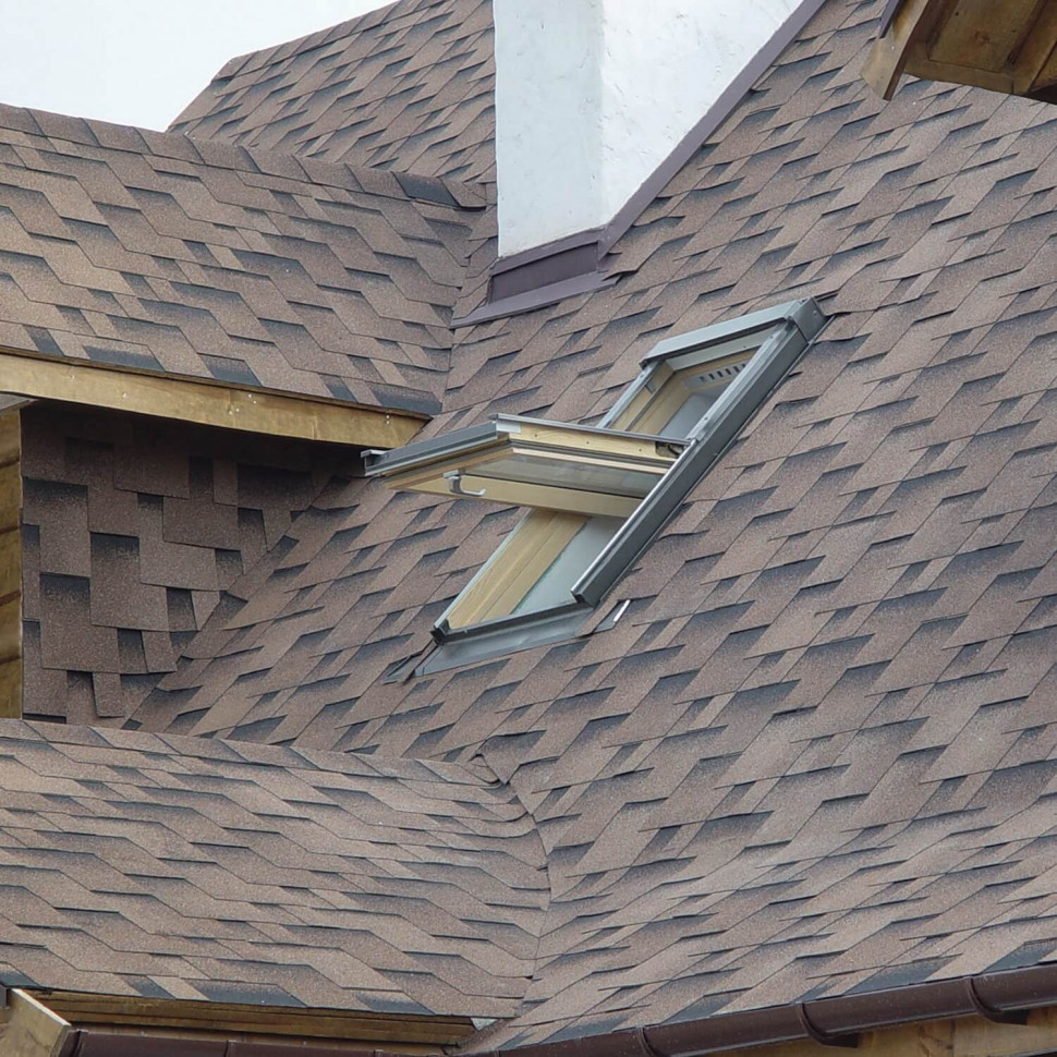 Gont bitumiczny na dachu o dużym kącie nachylenia