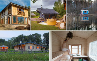 Domy pokazowe z drewna, w których można nocować!