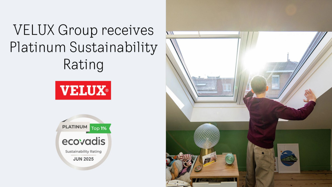 Grupa VELUX otrzymała platynowy medal EcoVadis 2025