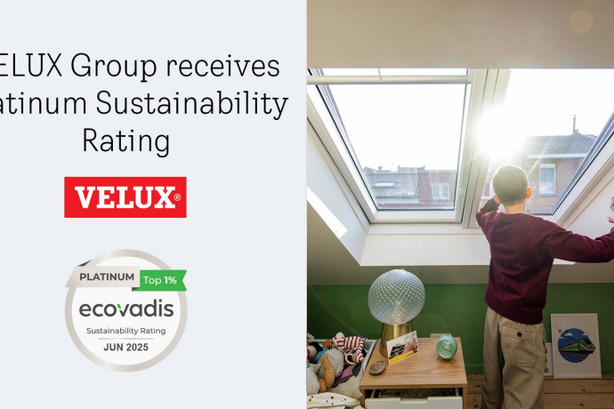 Grupa VELUX otrzymała platynowy medal EcoVadis 2025