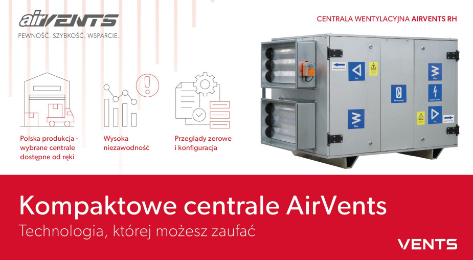 Zdrowe i ciche środowisko nauczania z centralami AirVents RH