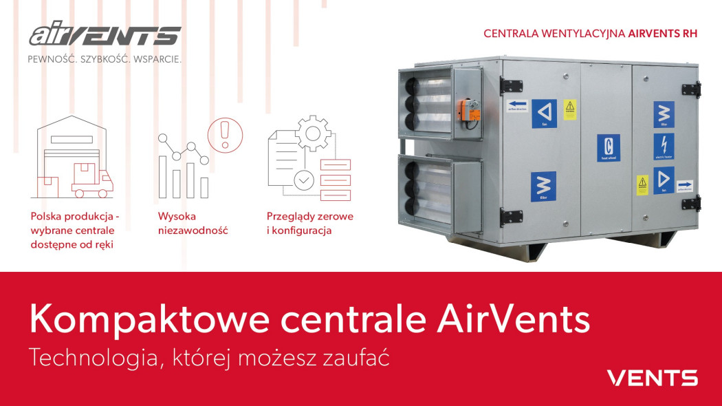 Zdrowe i ciche środowisko nauczania z centralami AirVents RH