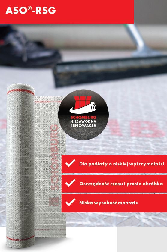 Tkanina przeciw pęknięciom do renowacji powierzchni krytycznych ASO®-RSG. fot. Schomburg