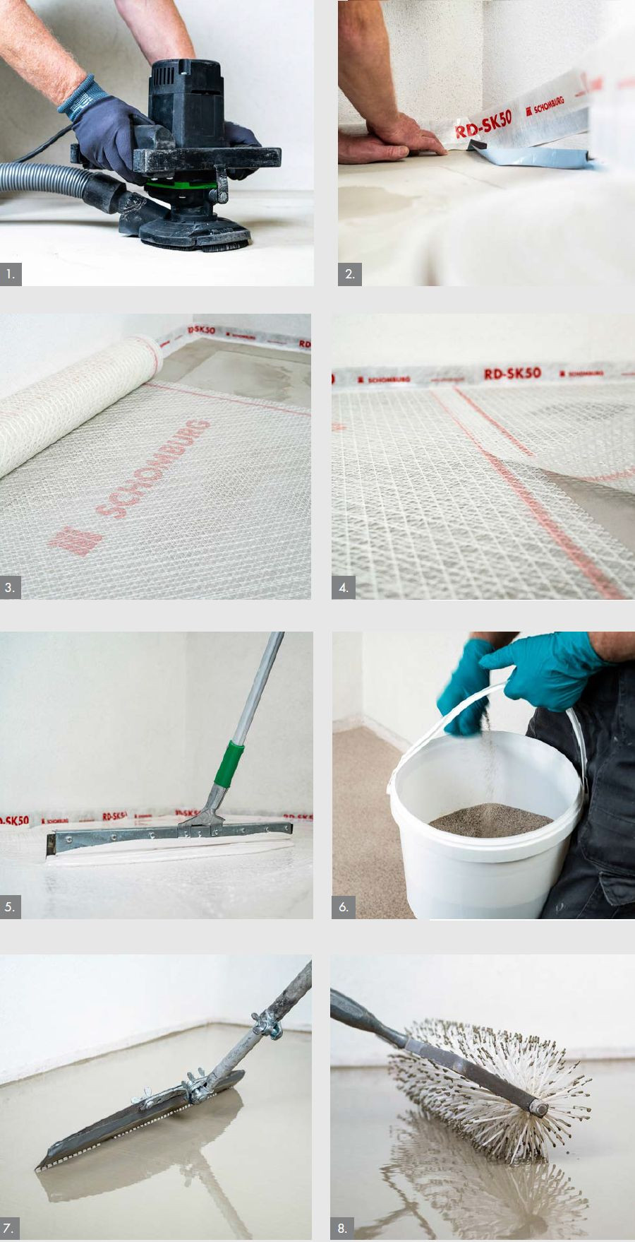 System renowacji podłóg THERMOPAL® krok po kroku