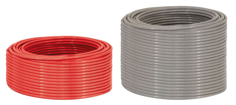 Rury pięciowarstwowe F-POWER PEX i F-COMFORT PERT (obie z barierą antydyfuzyjną EVOH) z oferty FERRO