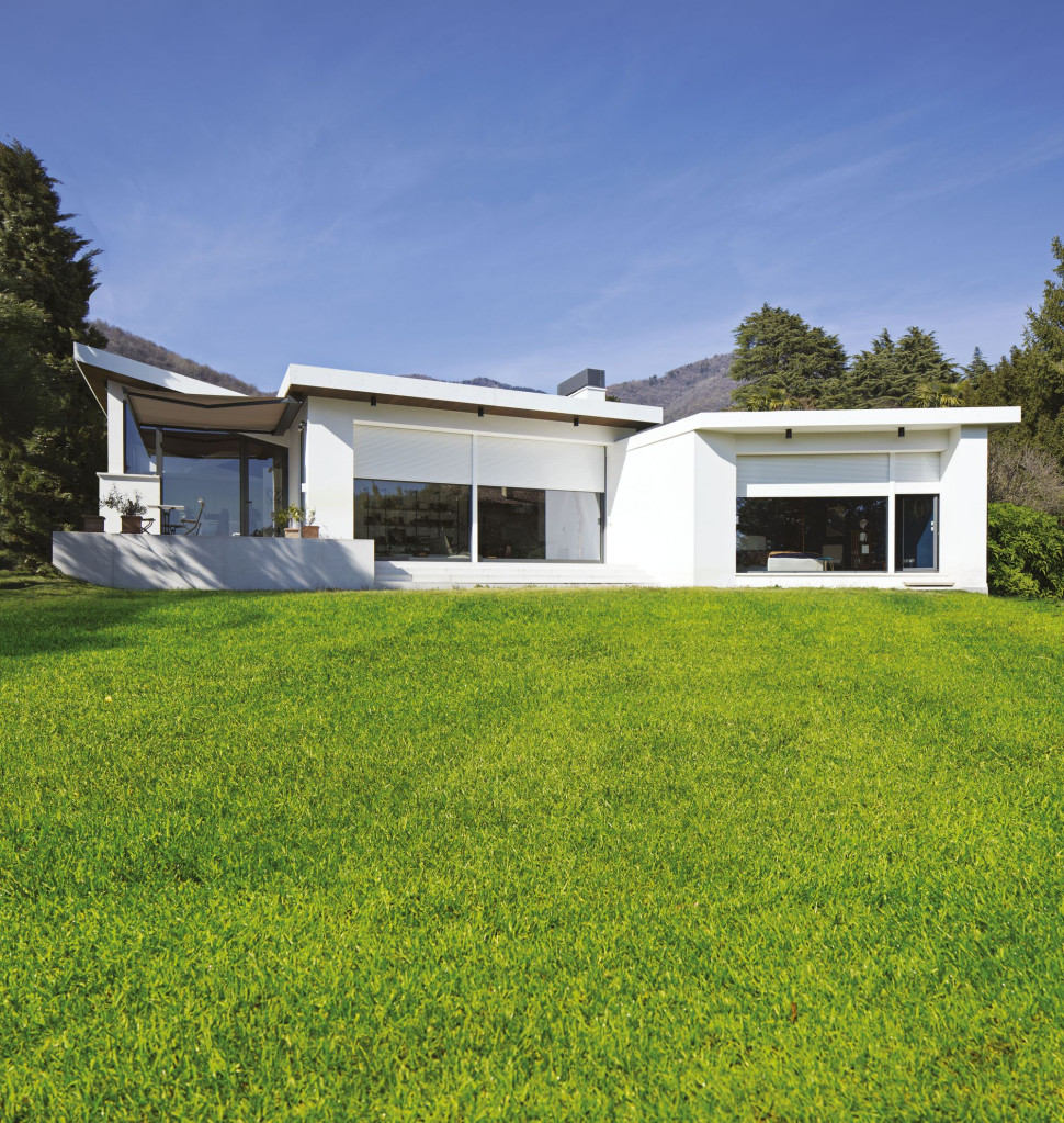 Rolety zewnętrzne w parterowym domu