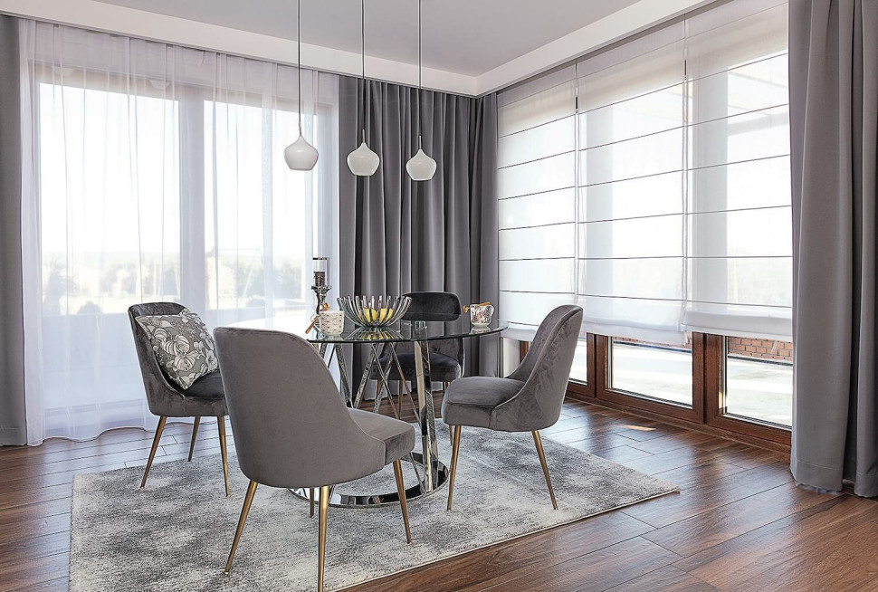 eleganckie rolety rzymskie zamiast firan i zasłon