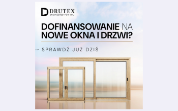 Drutex ponownie wspiera program "Czyste Powietrze"! Nowa oferta energooszczędnych okien i drzwi już dostępna