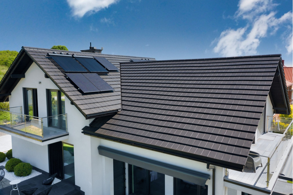 CREATON Polska dachówka SIMPLA - NUANCE antracytowa angobowana