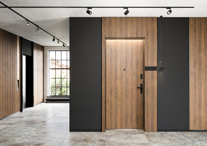 Dzwi Gradara U69 H3325 ST28 Dąb Gladstone tabak mix (jasny pomarańcz)