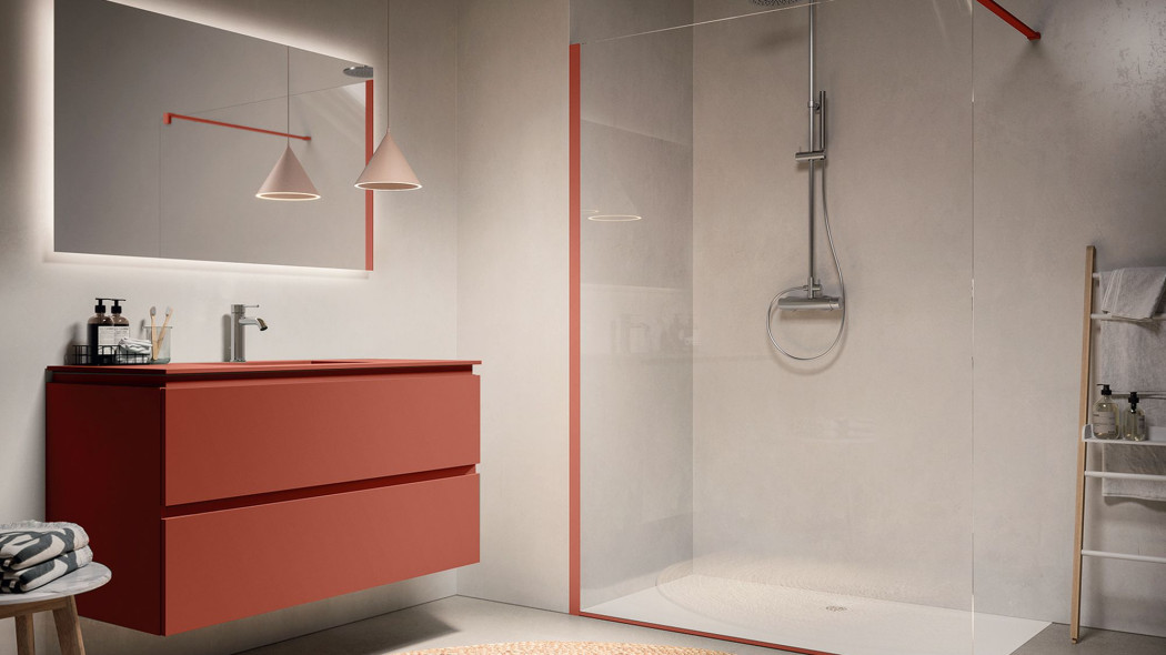 Meble RONAL AMIATA i wolno stojące ścianki walk-in EASY - sposób na nowoczesną łazienkę Meble RONAL AMIATA i wolno stojące ścianki walk-in EASY - sposób na nowoczesną łazienkę
