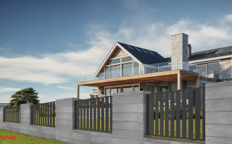 Ogrodzenie ROMA Integra ECO funkcjonalność w minimalistycznym stylu