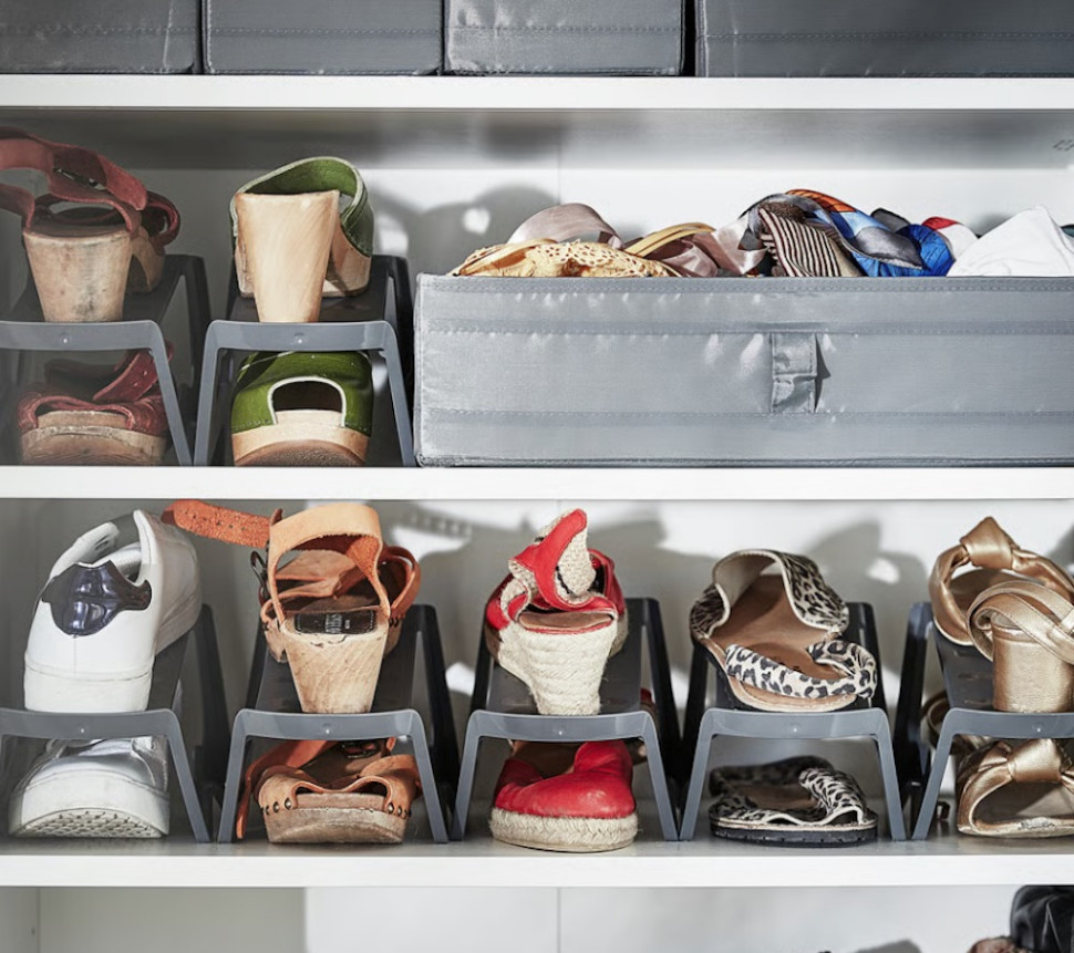 wkładka do przechowywania butów w pionie do szaf