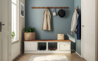 Nie masz gdzie trzymać butów? Ten trik wykorzysta pustą ścianę