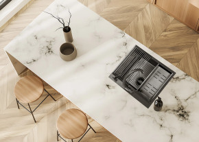 Stalowy zlewozmywak Malawi