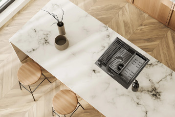 Stalowy zlewozmywak Malawi