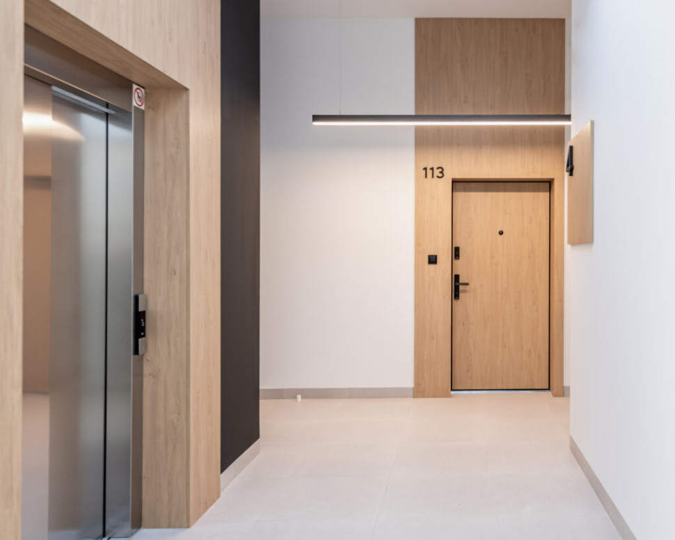 Drzwi wejsciowe do mieszkania GRADARA U69, inwestycja Oxygen Park od Monting Development 