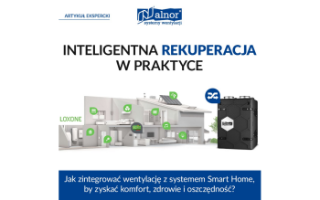 Nowość w ofercie Alnor - inteligentna rekuperacja z systemem Loxone