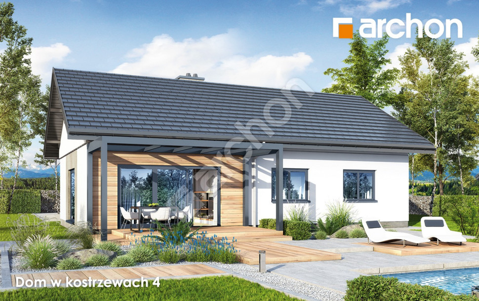 „Dom w kostrzewach 4” – prosta, tania i wygodna parterówka
