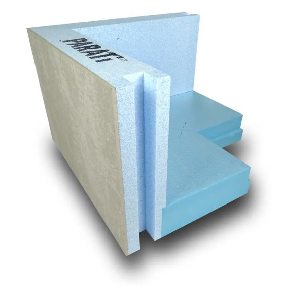 Szalunek styropianowy HYDRO / XPS z płytą cementowo-włóknową narożnik zewnętrzny