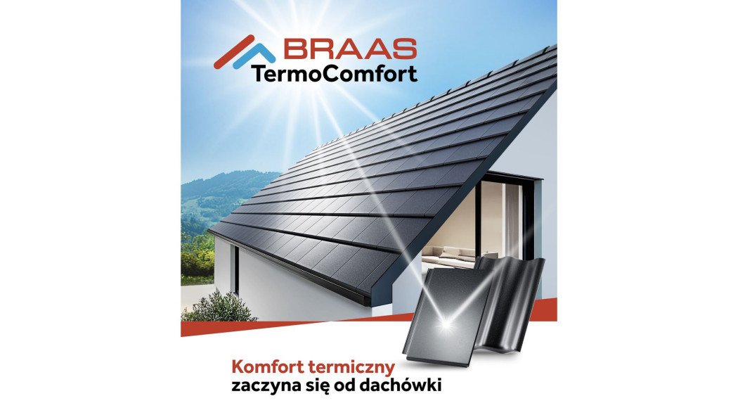 Braas TermoComfort - komfort termiczny zaczyna się od dachówki! 