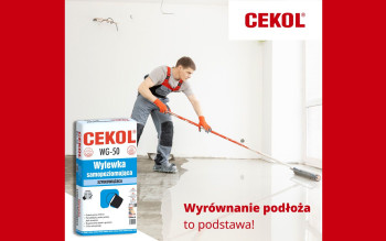 Rewolucja w wylewkach: CEKOL WG-50 – Profesjonalna, szybkowiążąca wylewka samopoziomująca