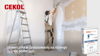 Gładź szpachlowa CEKOL PRO X2 - perfekcyjne wykończenie każdej ściany