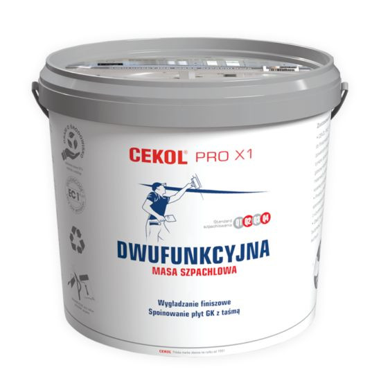 CEKOL PRO X-1 - dwufunkcyjna masa szpachlowa.