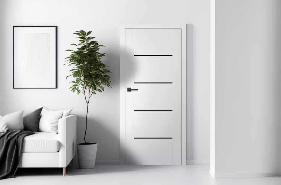 Drzwi wewnętrzne LAURENCJA 1, kolor biały ST CP