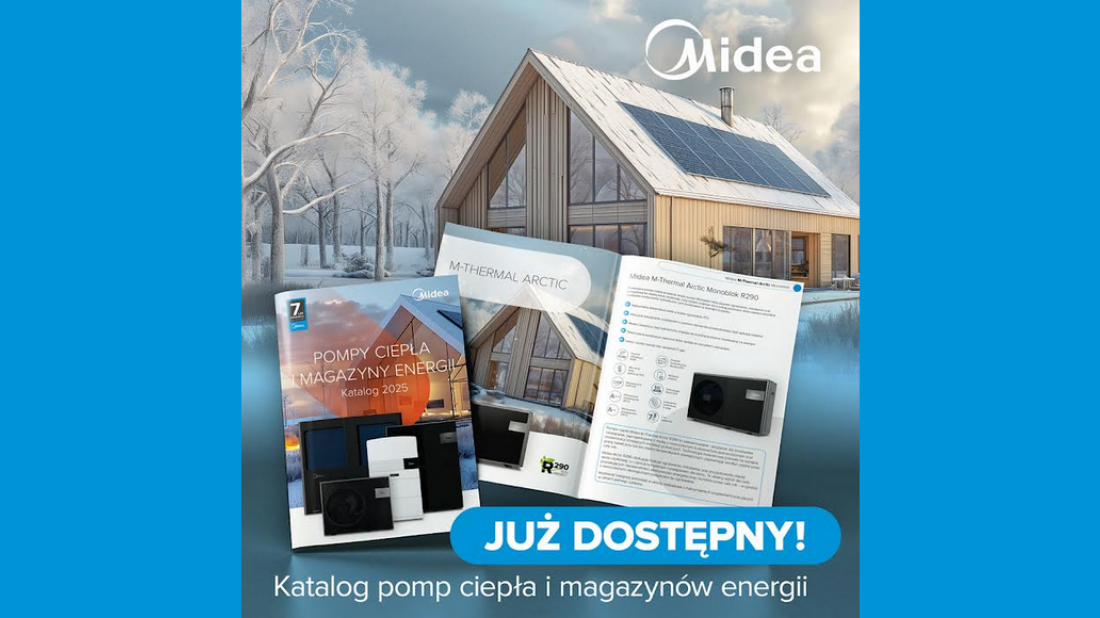 Nowy katalog pomp ciepła i magazynów energii Midea 2025 już dostępny