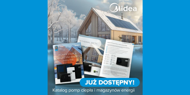 Nowy katalog pomp ciepła i magazynów energii Midea 2025 już dostępny