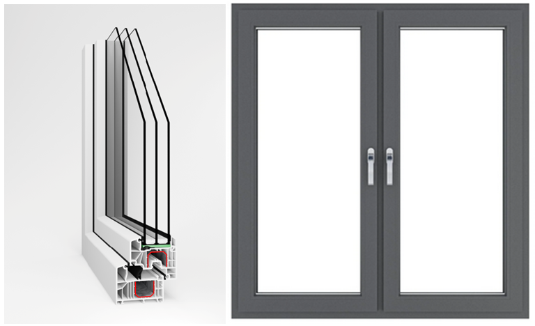Trzyszybowy energooszczędny pakiet i więcej światła słonecznego