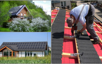 Dachy kryte blachą z posypką kamienną i panele PV – sprawdź, czemu to duet idealny