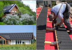 Dachy kryte blachą z posypką kamienną i panele PV – sprawdź, czemu to duet idealny