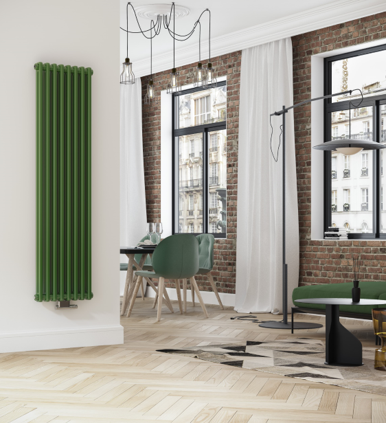 Grzejnik kolumnowy Delta łączy w sobie najnowocześniejszą technologię wykonania z pięknym wzornictwem, zapewniając najwyższy komfort ogrzewania i użytkowania