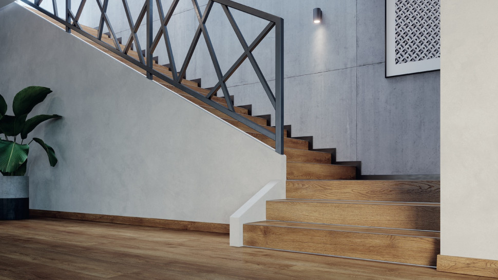 panele winylowe na schodach wewnętrznych
