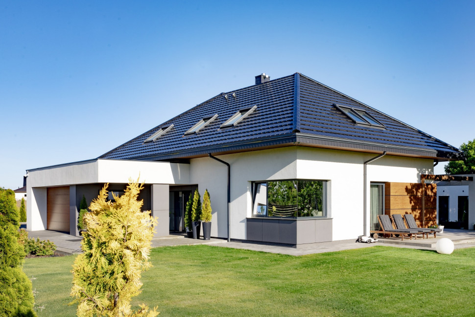 Dachówka ceramiczna Braas Turmalin, kolor szary