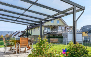 Zadaszenie tarasu z aluminium i szkła – poznaj system Premium od Gutta