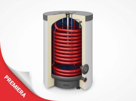 Zbiornik ciepłej wody użytkowej Tower Grand TOP 160 od Galmet do małej kotłowni